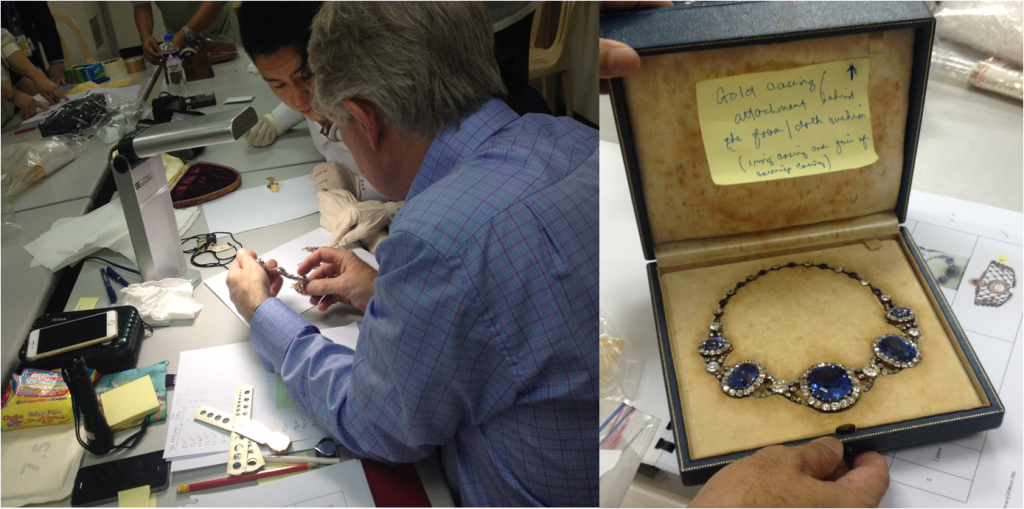Christie's International, led by Mr. David Warren, appraised the ill-gotten Hawaii Jewelry Collection